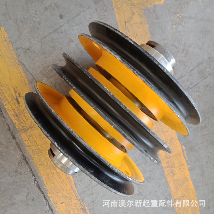 现货供应 20T双梁吊钩定滑轮组 天车吊钩内轮片 热轧滑轮