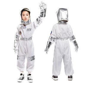 Girls boys Halloween space astronaut performance outfits for kids children's cosplay costume play astronaut performance suit