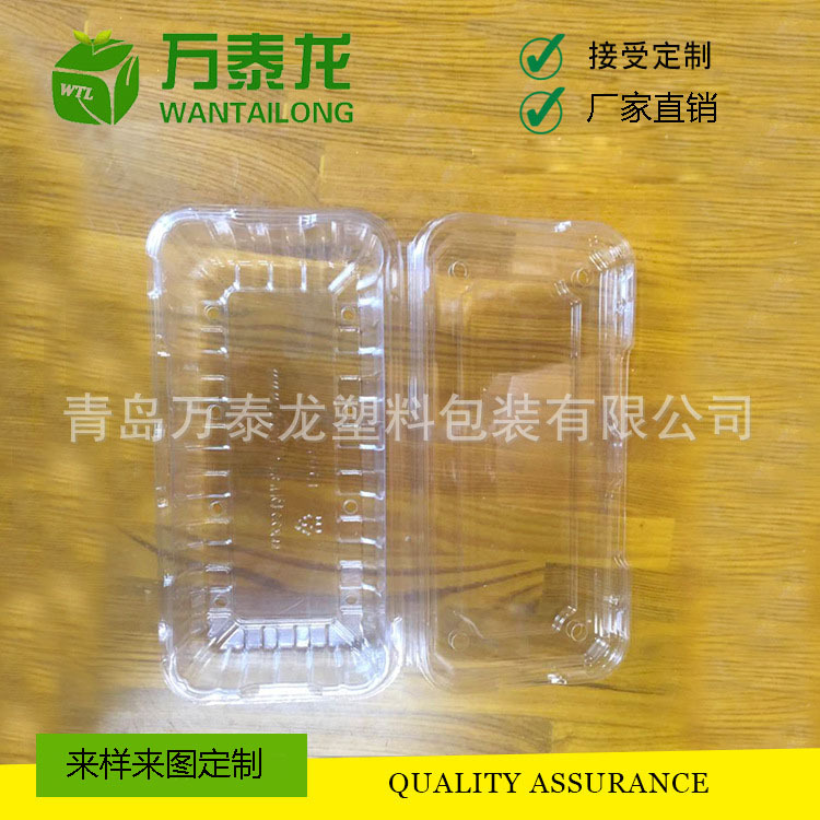 青岛厂家供应125g透明蓝莓包装盒 水果塑料盒食品级蓝莓打包盒