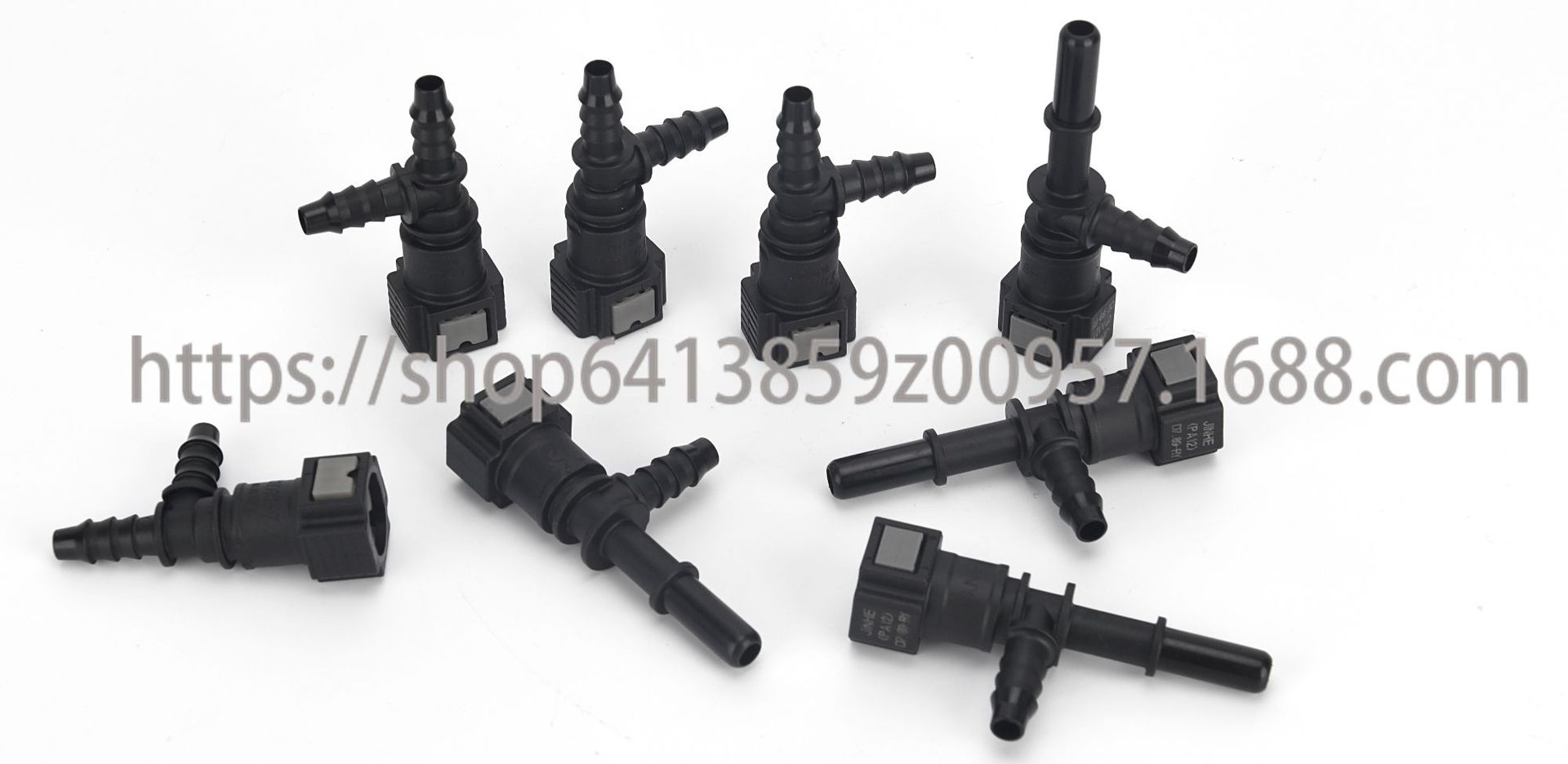 Automobile 7.89ID6 three-way male connector quick connector oil pipeline SAE oil pump quick connector accessories