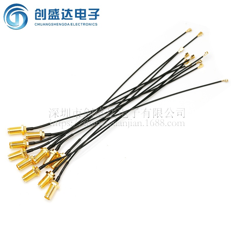 ipex转sma外螺内孔 ipx转sma连接线 UF.L转SMA跳线1.13线 天线