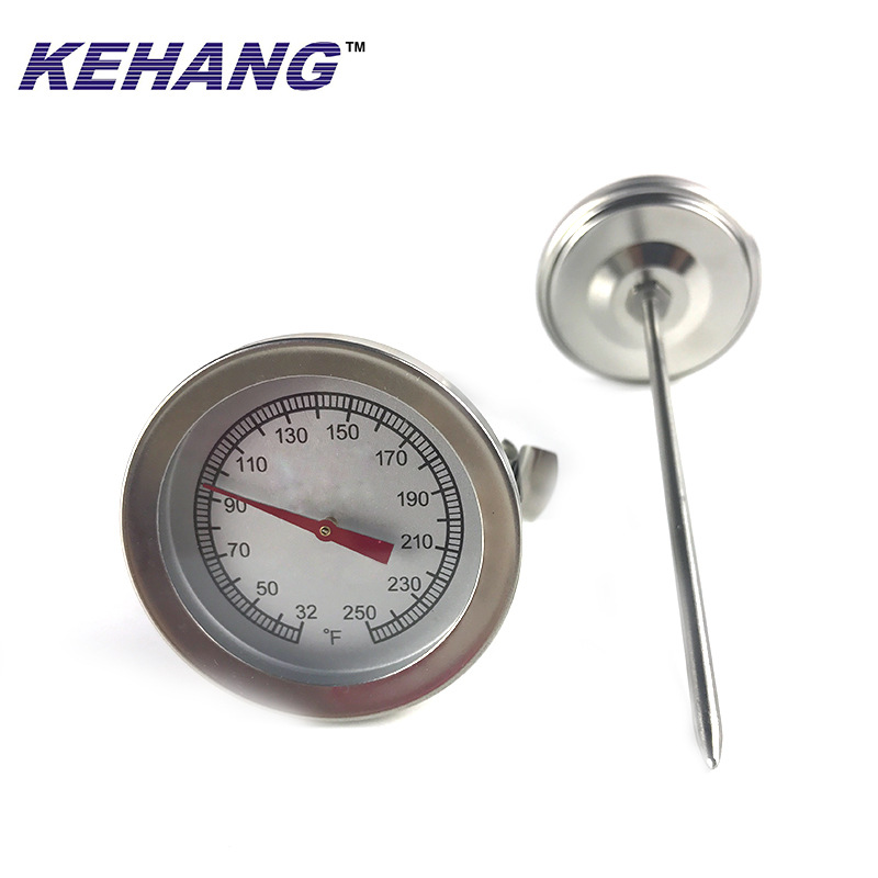 54mm表盘轴向食品级烤肉温度计全304不锈钢易携带 BBQ温度计