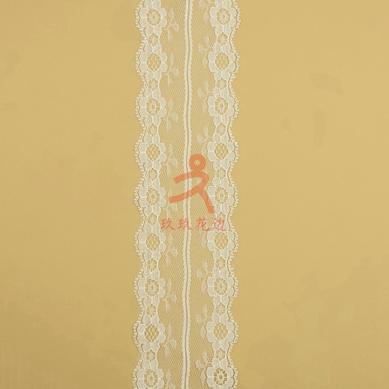 厂家直销 新款无弹蕾丝花边 单双边蕾丝花边 锦纶花边 现货供应