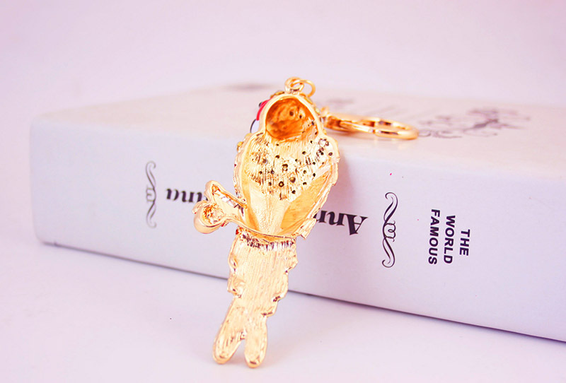 50g Weight Alloy, Metal Material Unisex Gender  Alloy Colorful Parrot Keychain Animal Bird Keychain 6