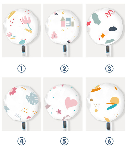 Cute flower fan cover, all-inclusive round fan protective cover, table fan cover, floor-standing electric fan dust cover