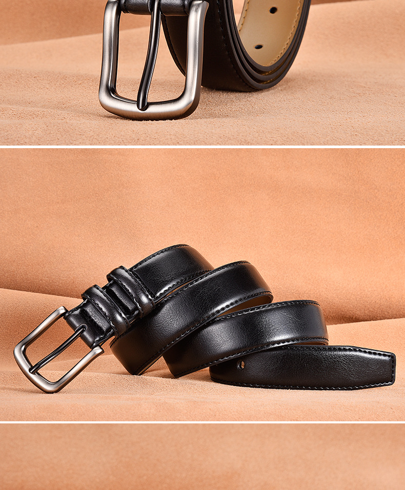 2024 Top Selling Men's Leather Belt in Europe and America Business Men's Leather Belt Fashionable and Casual Versatile Simple Needle Buckle Belt_voghion.com