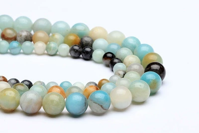 Matte organic round beads, Amazon, for import