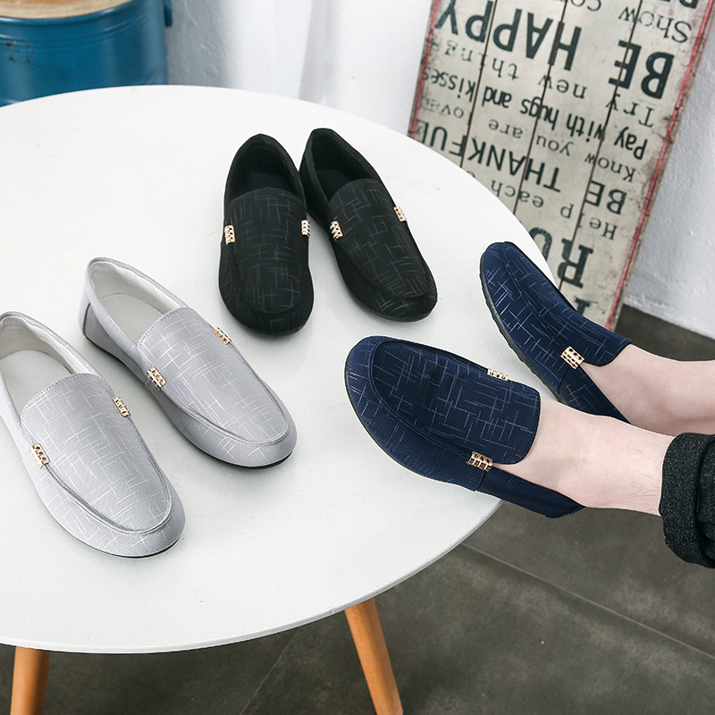 Mocasines para hombres 2021 zapatos nuevos de primavera zapatos casuales para hombres de moda estilo coreano mocasines deslizantes zapatos de tela para hombres