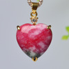 Fuchsia pendant jade heart-shaped for beloved, wholesale