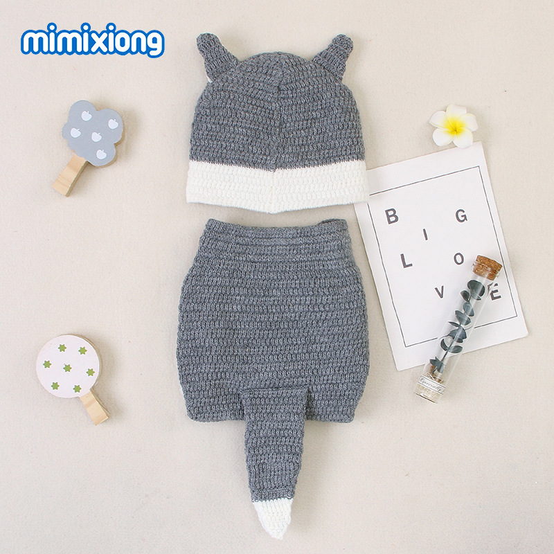 ins热卖狐狸毛衣套装