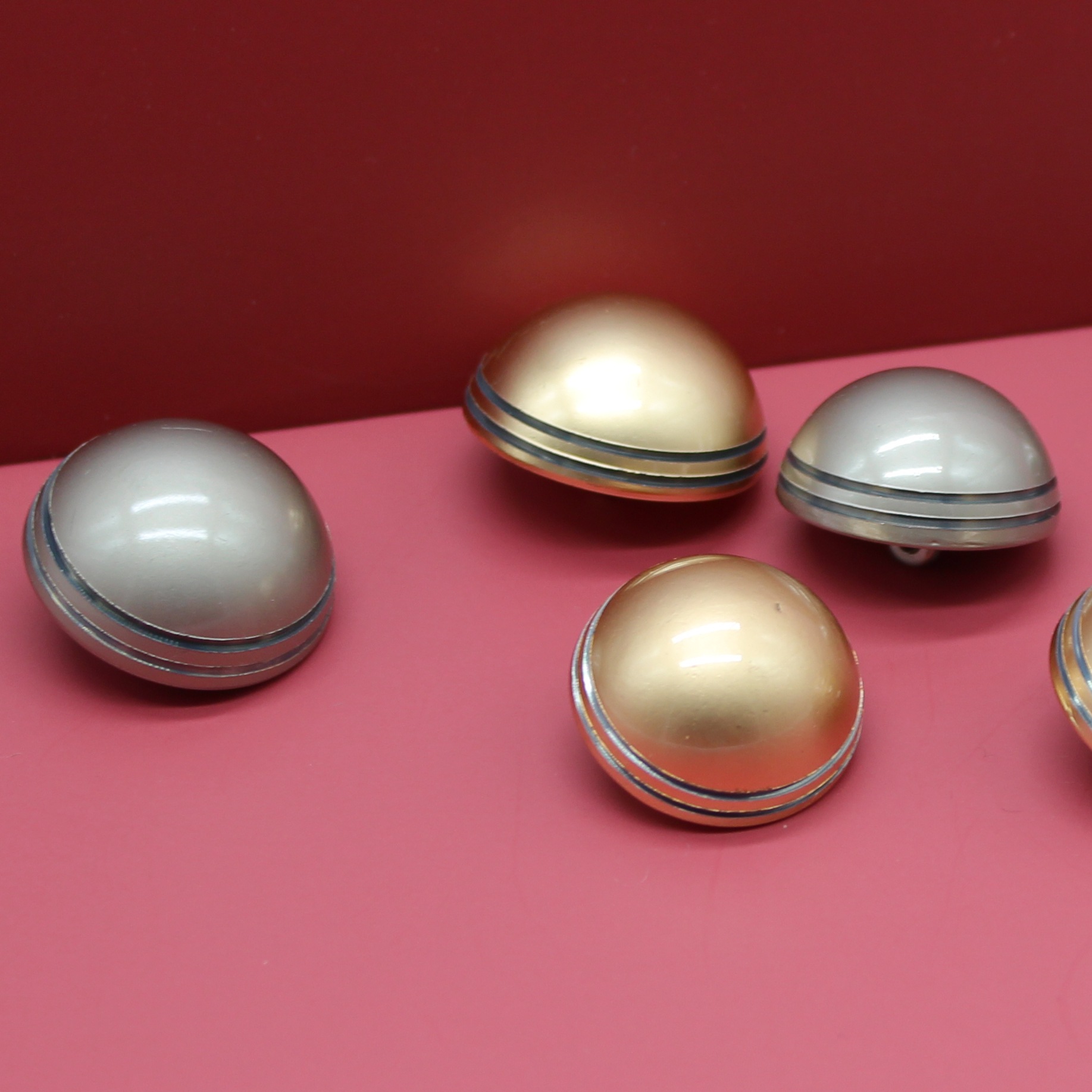 金歌辅料 金属钮扣蘑菇扣子手缝纽扣小香风纽扣大衣装饰扣子