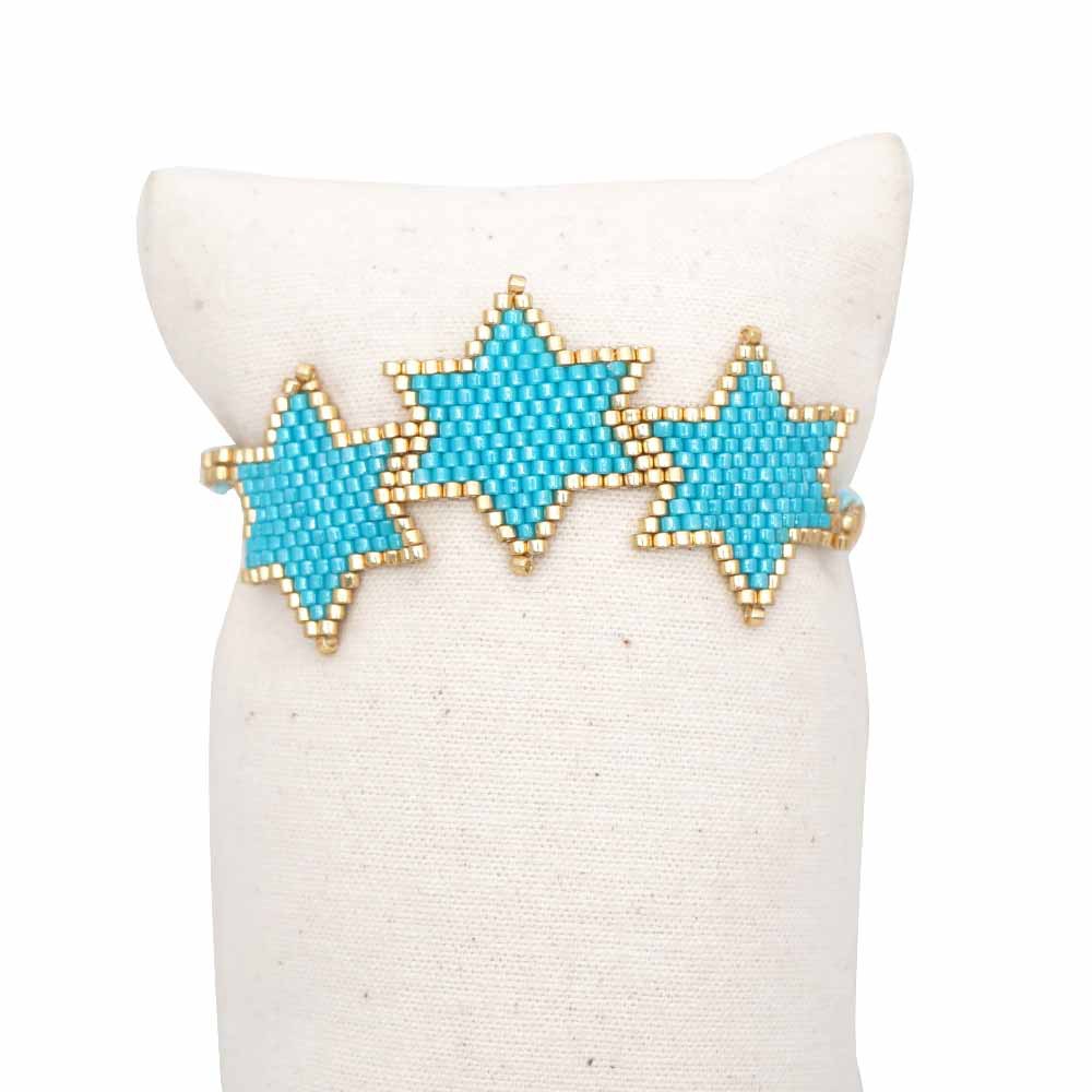 Nueva Pulsera De Patrón De Estrella Hexagonal Tejida A Mano Miyuki De Moda display picture 58