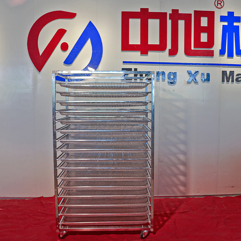 15层移动不锈钢烤盘架子车面包烘焙车架烤盘车可拆装耐高温商用