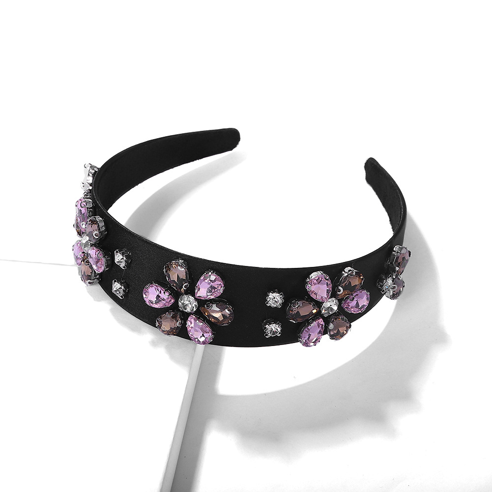 New High-end Velvet Diamond Headband Jewelry display picture 9