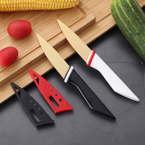 创意厨房小工具家用便携不锈钢小刀迷你小号水果刀削皮刀厂家直销