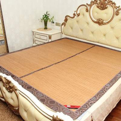 碳化双面折叠竹凉席藤席亚草席厂家批发 婴儿学生夏季竹制品席子