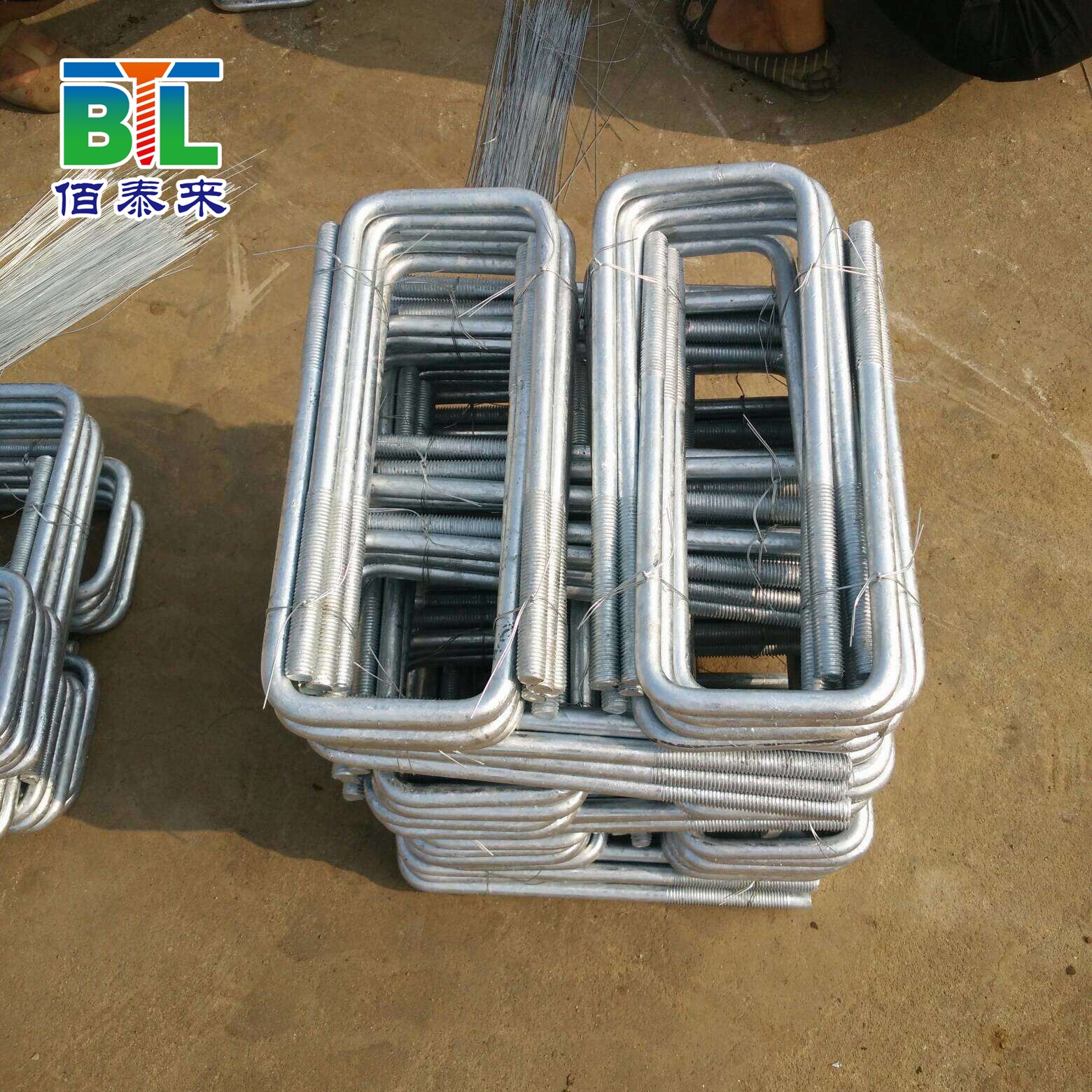 厂家直销现货批发零售U型螺栓方型卡国标镀锌4.8级方形螺栓