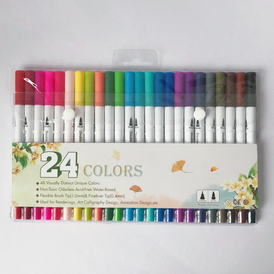 1 Set Solid Color Class Learning Graduation Plastic Cute Watercolor Pen display picture 3