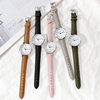 Brand retro trend men's watch suitable for men and women, universal quartz watches for beloved for leisure, Korean style, simple and elegant design, for secondary school