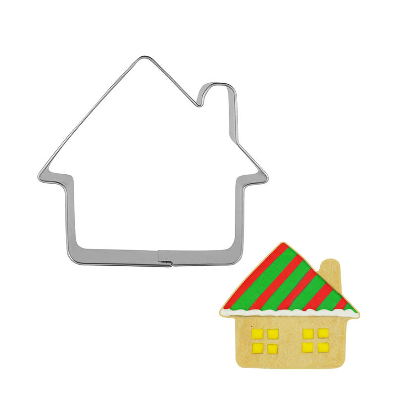 烘焙器具卡通烟囱姜饼屋饼干模房屋蛋糕模房子屋子切模跨境供应商