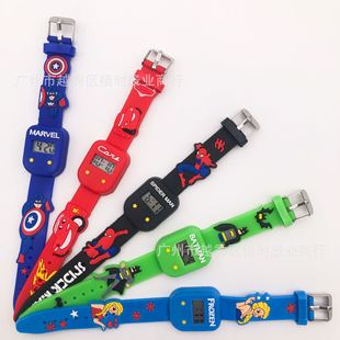 [Factory direct] 3D electronic digital table silicone cartoon children's watches boys and girls foreign trade gift watch