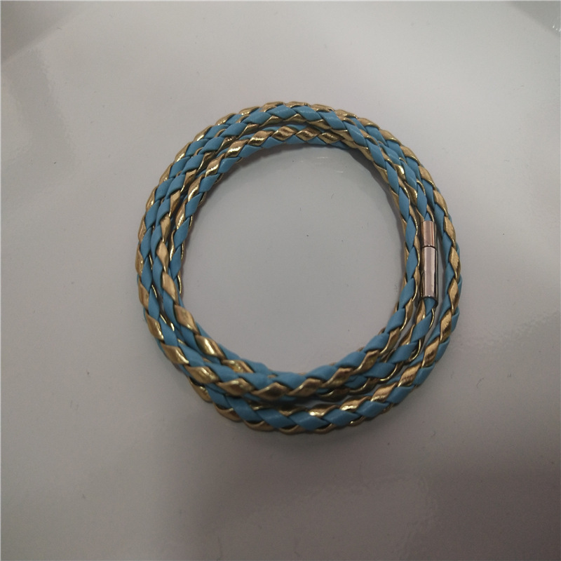 Fashion Simple Multi-layer Braided Twist Bracelet Men And Women Couples Hand Rope Nihaojewelry Wholesale display picture 2