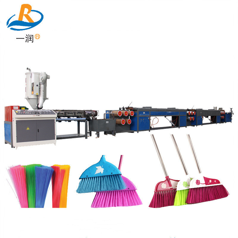 扫把拉丝机灯笼线刷丝PET圆丝拉丝机机组生产线设备