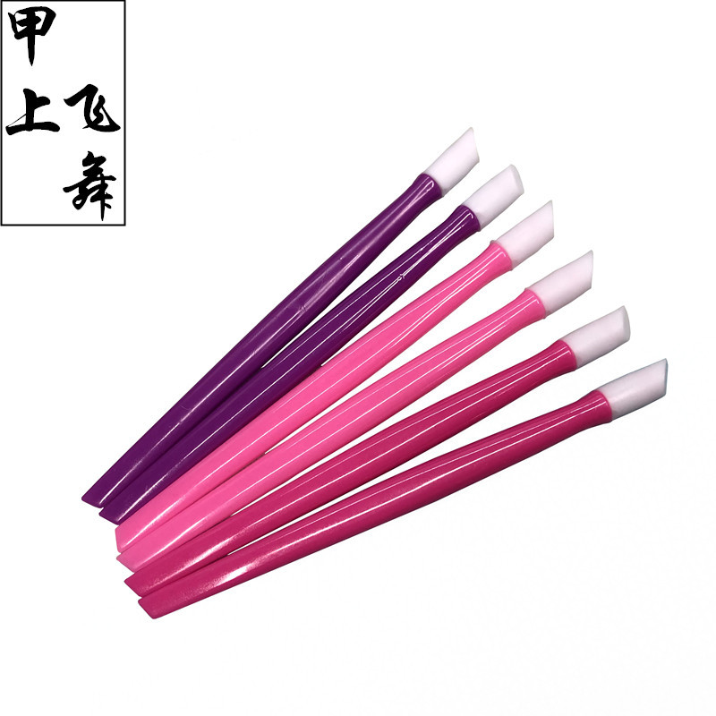 美甲工具橡胶按压棒光疗指甲按压笔美甲去死皮推多功能贴纸压花棒|ru