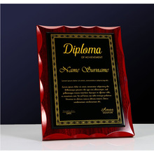 钢琴漆奖牌水晶奖牌玻璃授权牌胡桃木奖牌金箔奖牌木质奖牌