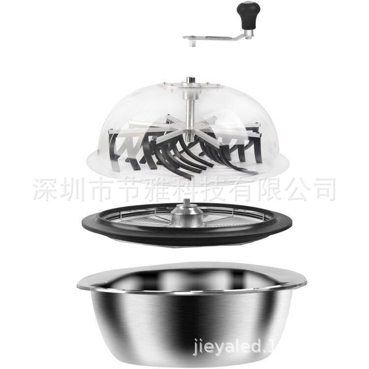 16英寸碗状修剪器 水培植物生工具 手动旋转切芽割草机林业碎草机