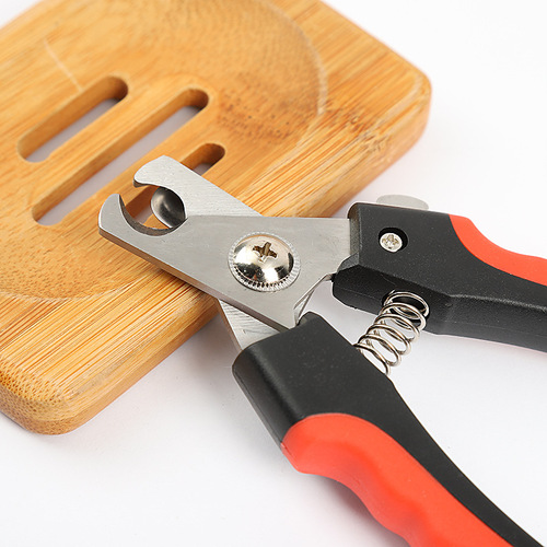 Pet nail scissors with file, dog and cat nail clippers, stainless steel nail clippers, pet care manicure equipment wholesale