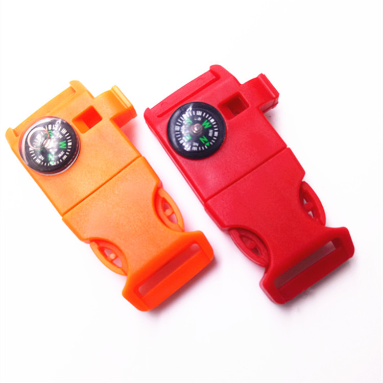 Whistle with clasp, travel plastic lighter
