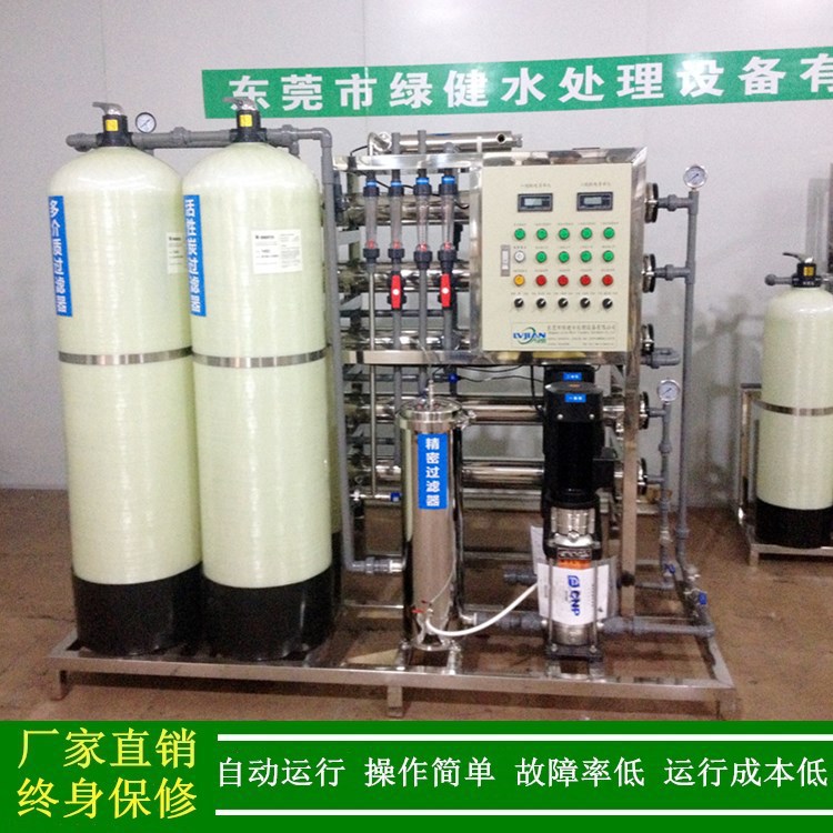 【纯水设备厂家绿健供应】二级RO逆渗透水处理设备 双极反渗透