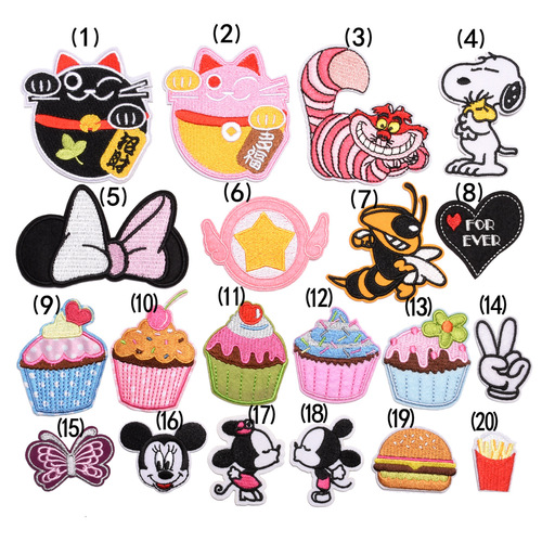 Cartoon cloth patches, clothing accessories, clothes and pants decorative decals, classic cartoon patches, direct sales available