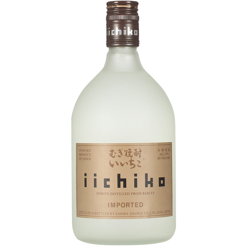 洋酒批发 亦竹烧酒 日本原装进口 亦竹麦烧酒 Iichiko 720ml