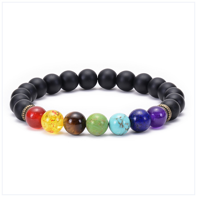Fashion Colorful Natural Stone Beaded Bracelets display picture 2