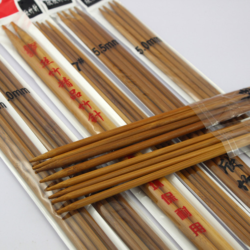 36cm long national standard sweater needle, carbonized bamboo needle, wool straight needle, stick needle, knitting scarf and hat tool set