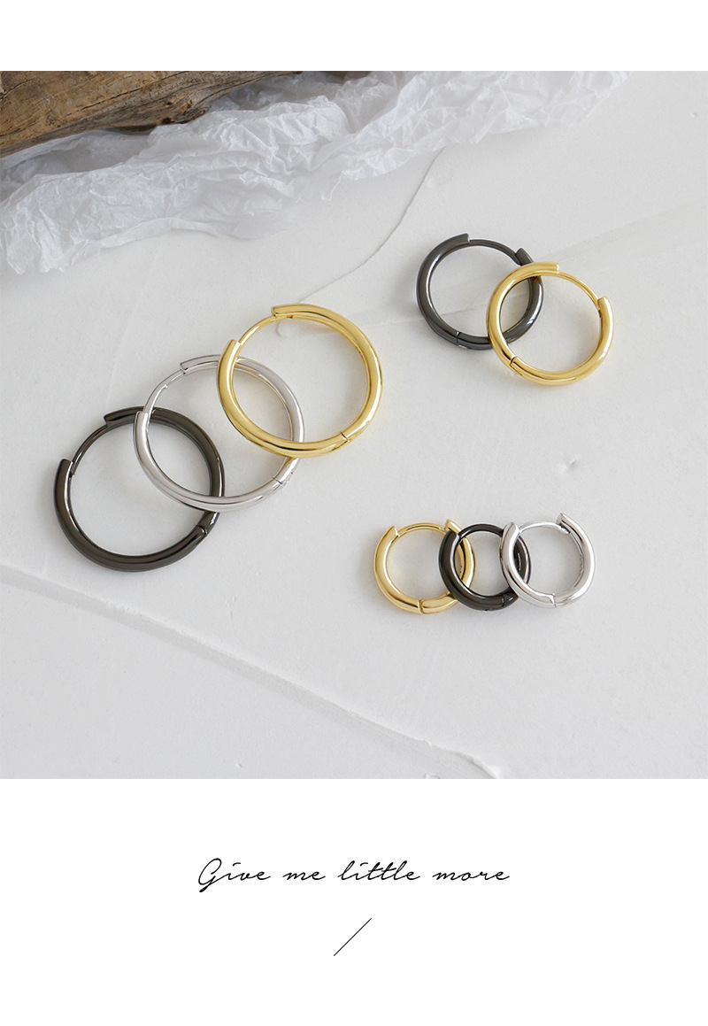Korean Style Geometric Ring Earrings display picture 2