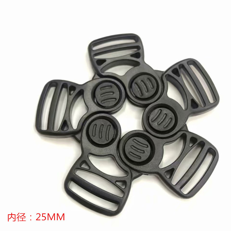 童车扣 塑料插扣 塑胶多向扣 新款童车安全扣 穿织带25MM