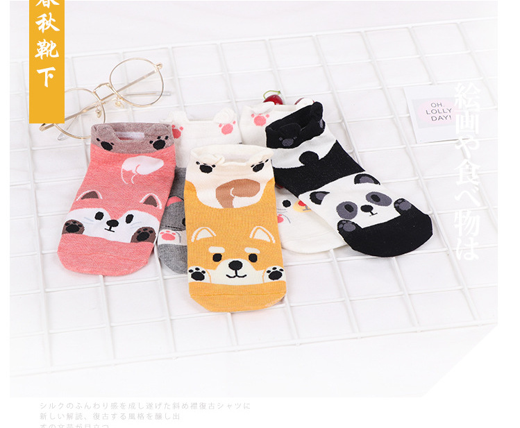New Socks Wholesale Korean Fashion Female Cotton Socks Cartoon Cute Socks Boat Socks display picture 5