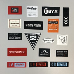 Spring New Arrival Trend Items Various Letter Printing Labels for Fashion Accessories, Boxes, Bags, Clothing, Pants, Matching Decorative Fabric Badges