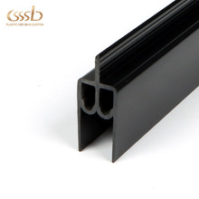 廠家訂做阻燃門窗型材 黑色高亮度塑鋼型材 PVC建築塑料建材