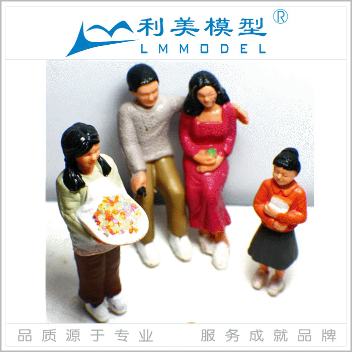 高仿真彩色模型小人 建筑模型设计 沙盘制作材料 模型工具