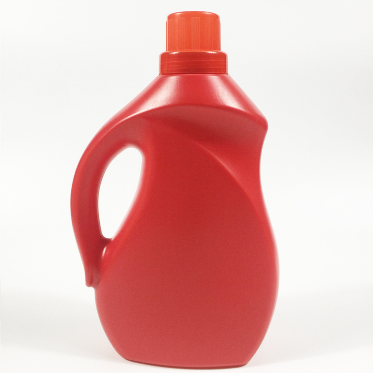 2L洗衣液桶 红色加厚洗衣液塑料瓶塑料桶 日化包装壶化工pe桶批发