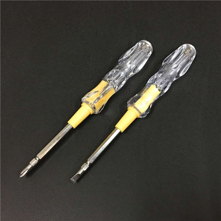 跨境 6158 不锈钢两用电工电笔 一字十字头验测电笔 厂家批发