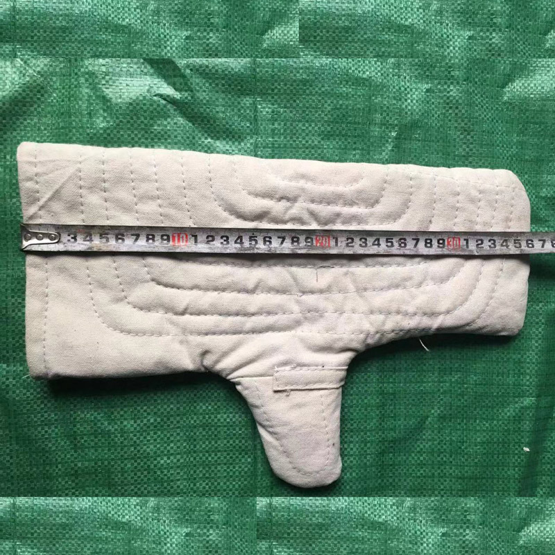 棉闷子帆布劳保手套加厚防烫隔热巴掌钢厂炉工锅炉劳保手套批发厂