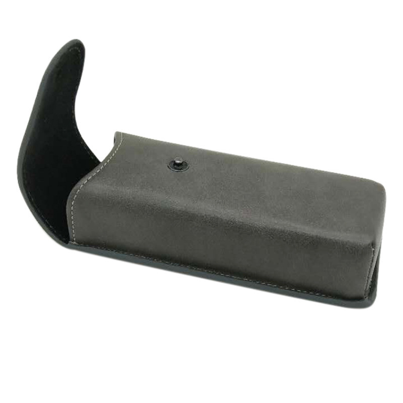 Xhp044 Factory Direct Sales Leather Sunglasses Case, Pressure-Resistant Soft Pure Color Hard Packaging Box, High-End Reading Glasses Case