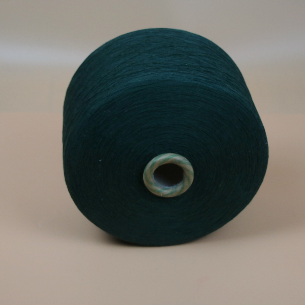 16-21s墨绿色老绿色棉纱线 织布棉纱 气流纺棉纺纱线