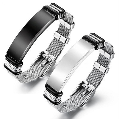 Original Design Geometric Titanium Steel Plating Men's Bracelets display picture 1