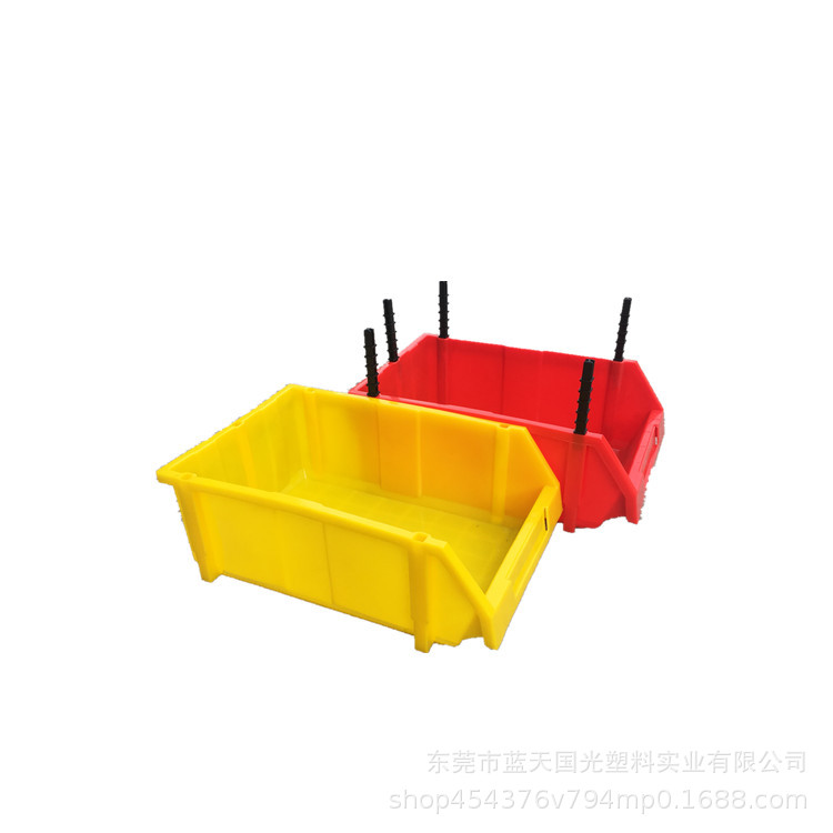 厂家/批发X5#零件斜口盒物料箱物料盒440*300*180蓝色黄色零件盒